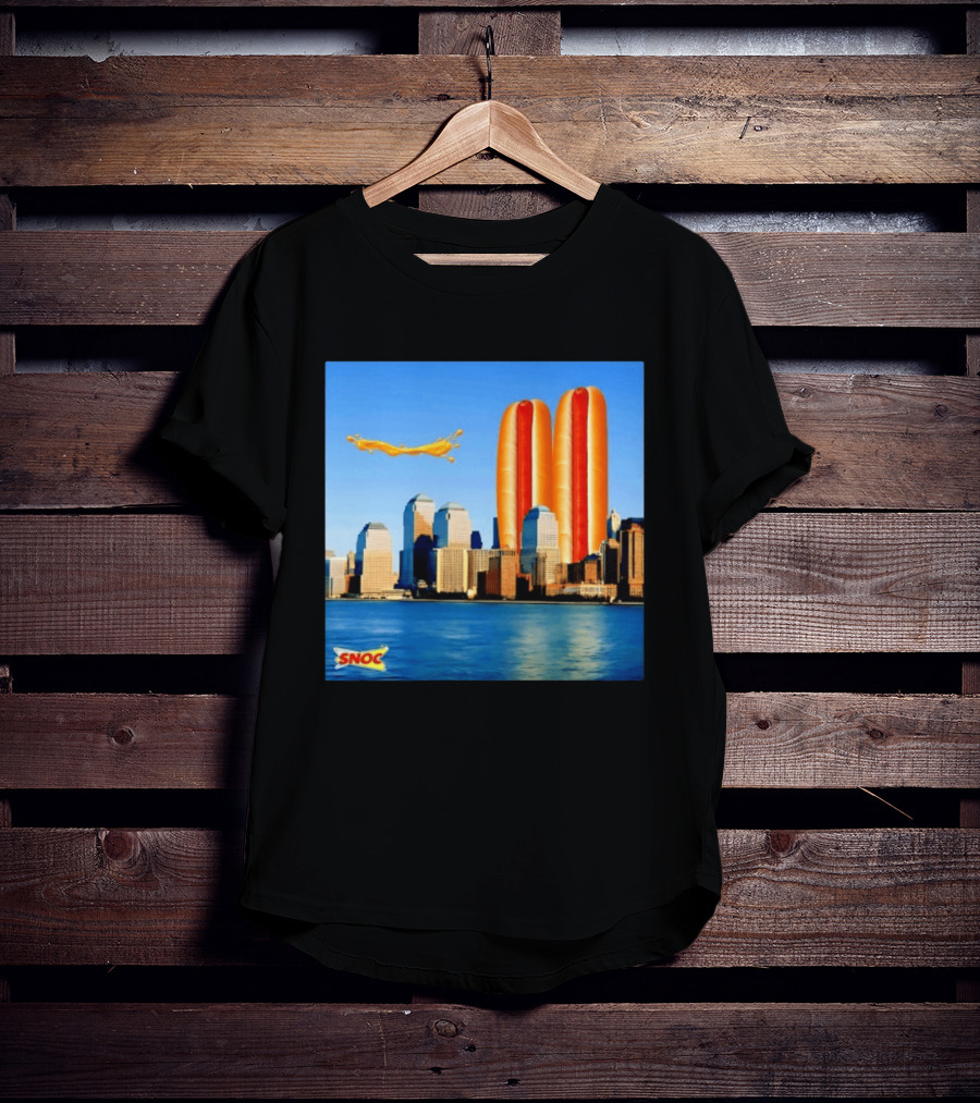 Snoc Hot Dog Twin Towers New York City 911 Event T-Shirt