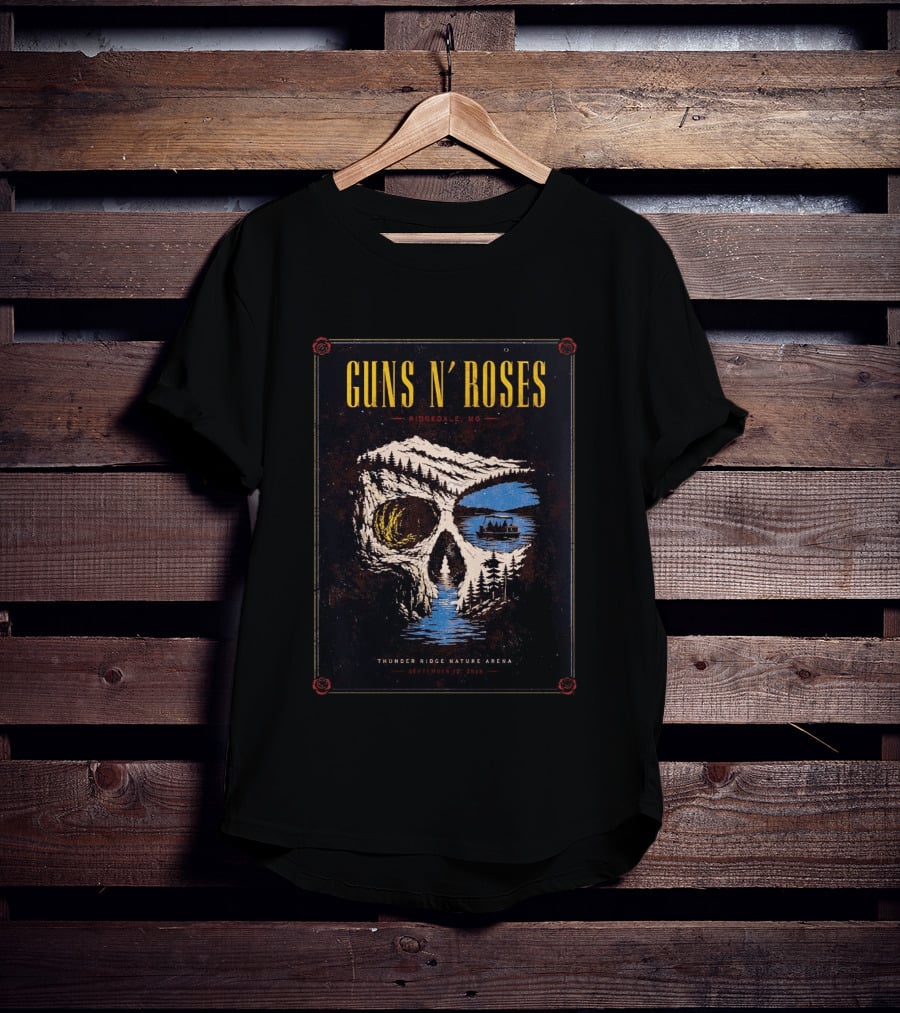 Guns N Roses Ridgedale MO 2026 Event Live At Thunder Ridge Nature Arena On September 12 2026 T-Shirt