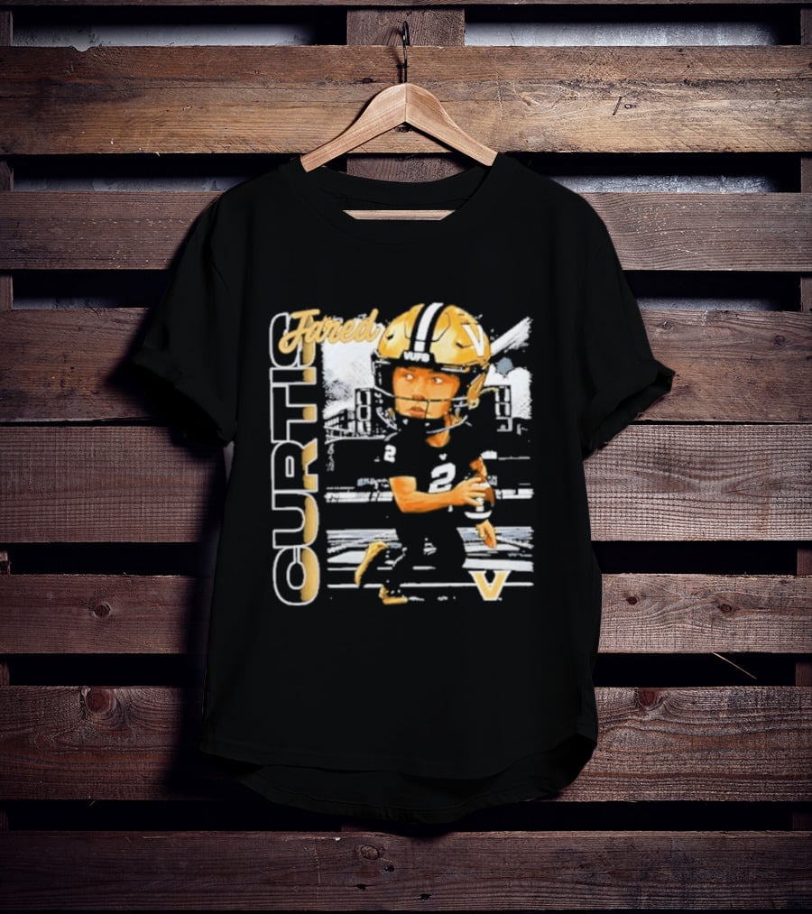 Jared Curtis Vanderbilt Commodores NCAA Football Player T-Shirt