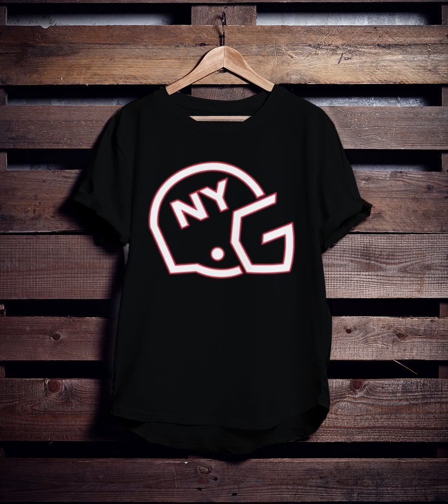 New York Giants NYG Helmet T-Shirt