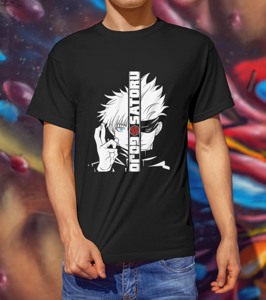 Satoru Gojo Mirror Six Eyes Limitless Jujutsu Kaisen Anime Fan T-Shirt