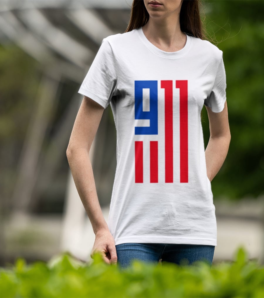9/11 American Flag USA Patriotic September 11 T-Shirt