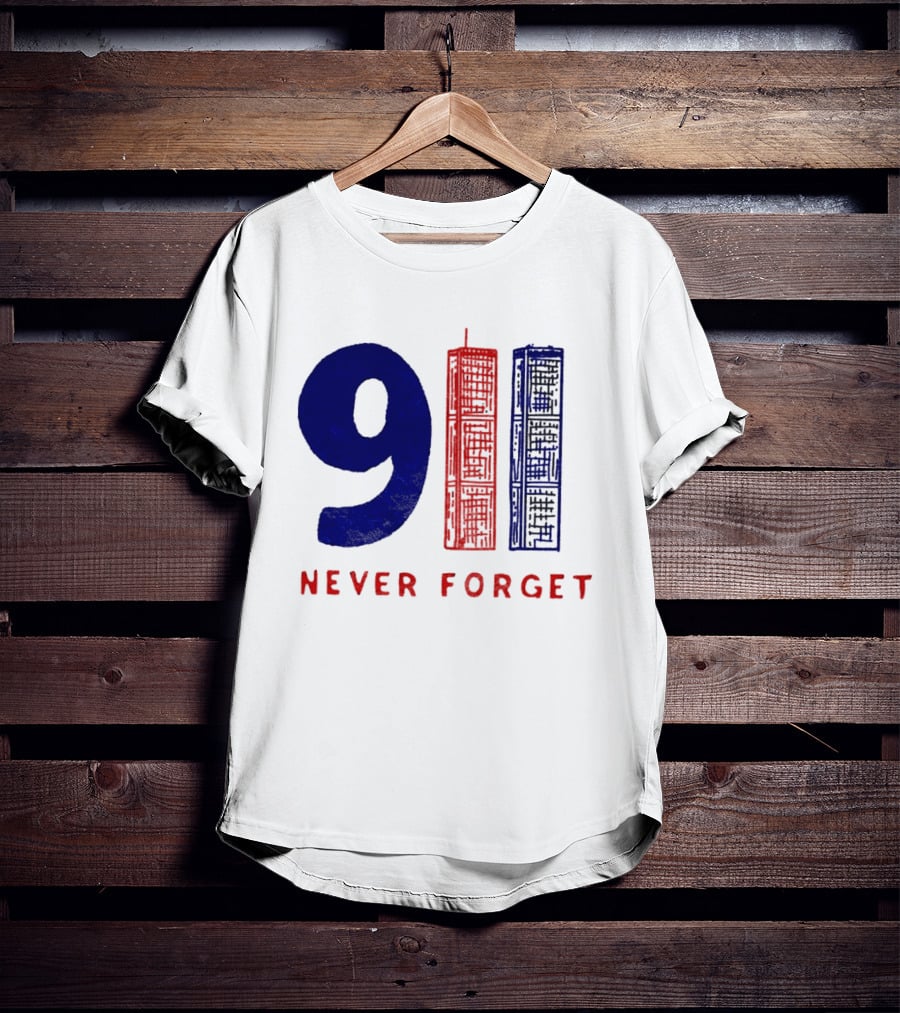 9/11 Never Forget Twin Towers American Patriotism T-Shirt