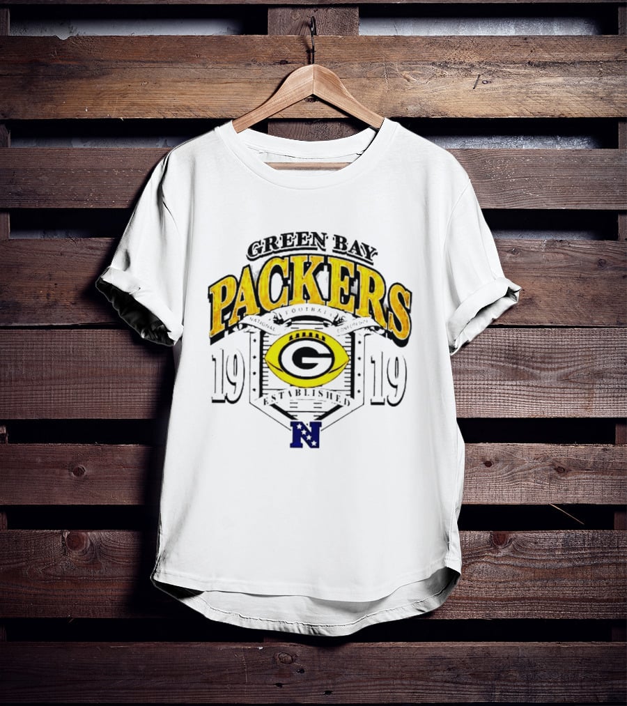 Green Bay Packers 1919 National Football Established Crest T-Shirt