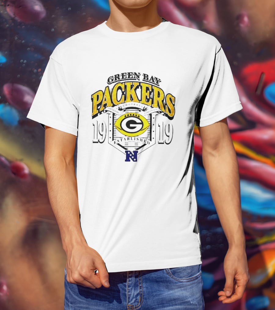 Green Bay Packers 1919 National Football Established Crest T-Shirt