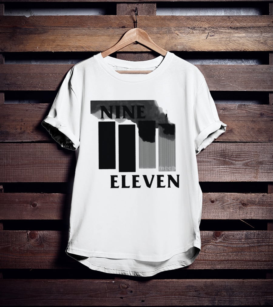 Nine Eleven Meep 9 11 Meme Dark Humor Towers Smoke T-Shirt