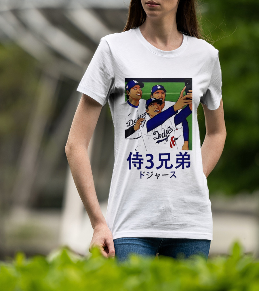 Ohtani Yamamoto Sasaki Dodgers Samurai 3 Brothers T-Shirt