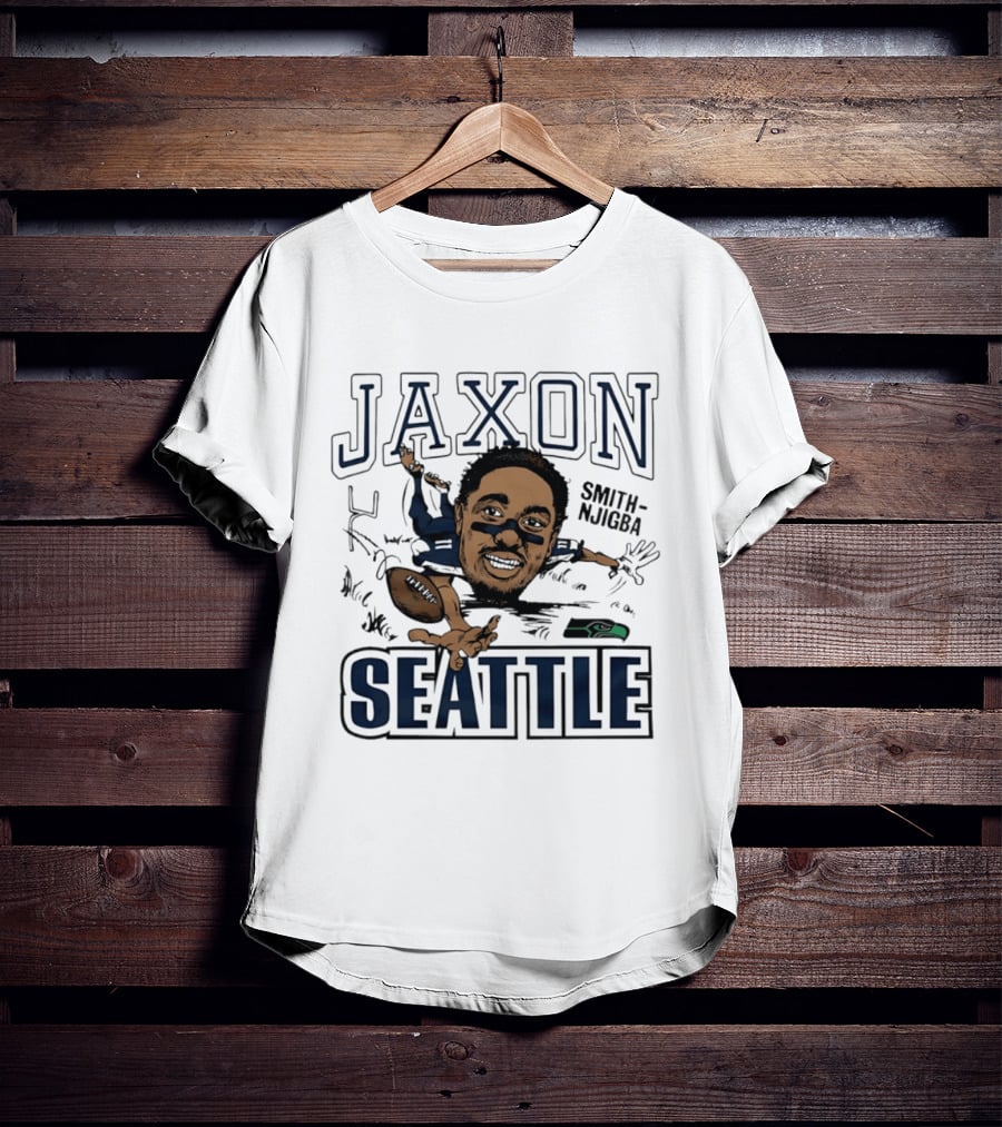 Jaxon Smith Njigba Seattle Seahawks Caricature T-Shirt