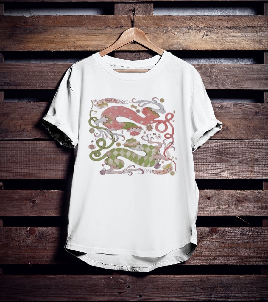 Sierra Ferrell Pair Of Dice Cream Dripping Surreal Art Deco T-Shirt