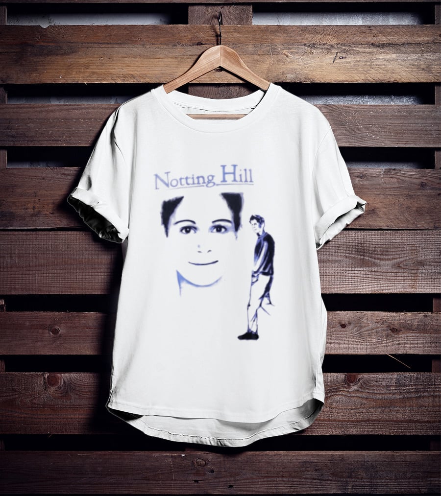 Notting Hill Tom Bateman Blue Art Conceptual T-Shirt