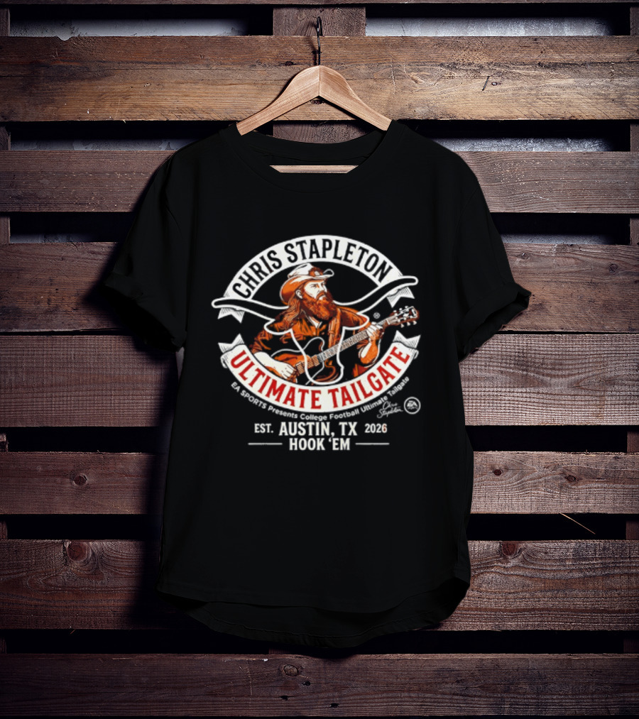 Chris Stapleton Ultimate Tailgate Austin Texas 2026 Hook 'Em T-Shirt