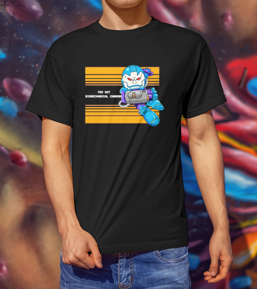 Apocalypse Marvel Cartoon Biomechanical Cannons T-Shirt