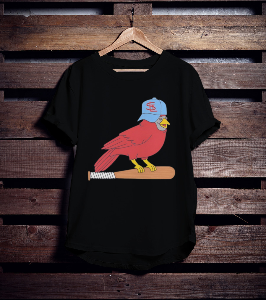 Hancel Rincon St. Louis Cardinals STL Hat Animated Bird Baseball Bat T-Shirt