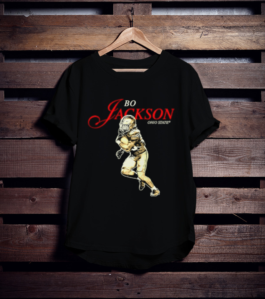 Bo Jackson 25 Ohio State Buckeyes NCAA Player T-Shirt
