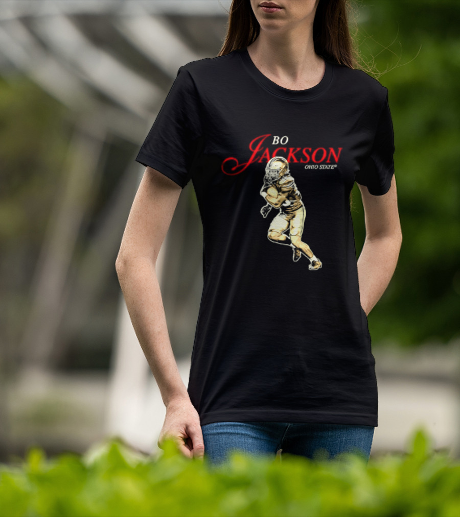 Bo Jackson 25 Ohio State Buckeyes NCAA Player T-Shirt
