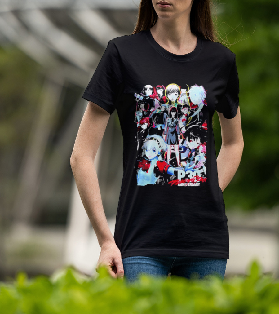 Chillweeb Persona 30th Anniversary Anime Characters P3 25th Anniversary Edition T-Shirt