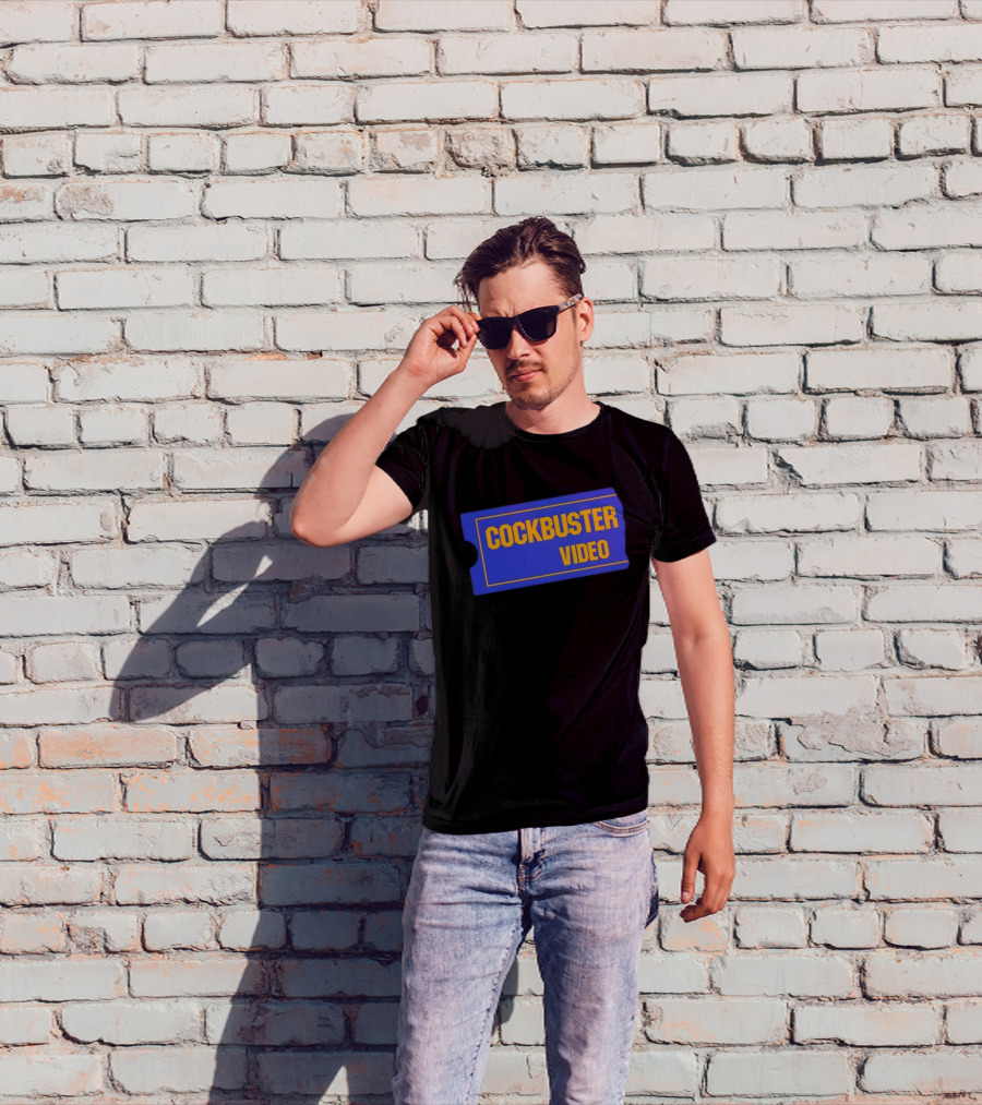 Cockbuster Video 90s Nostalgia Blockbuster T-Shirt