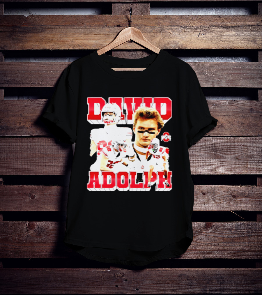 David Adolph 82 Ohio State Buckeyes NCAA Player Highlights T-Shirt