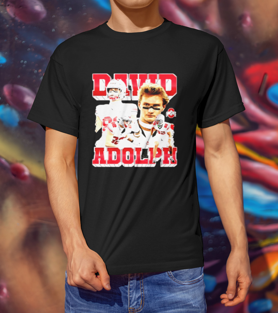 David Adolph 82 Ohio State Buckeyes NCAA Player Highlights T-Shirt