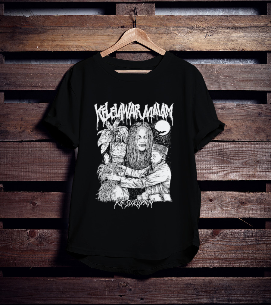 Kelelawar Malam Kesurupan Indonesian Metal Band T-Shirt
