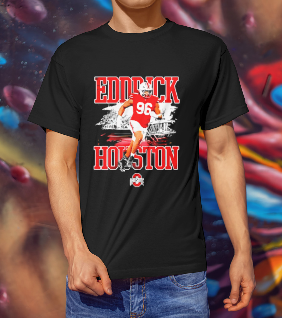 Eddrick Houston 96 Ohio State Buckeyes NCAA Football Player T-Shirt