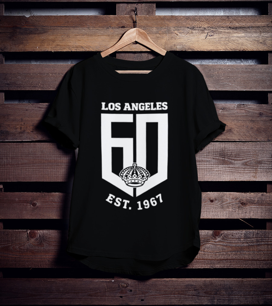 Los Angeles Kings 60th Anniversary EST. 1967 Diamond Crown Celebration T-Shirt