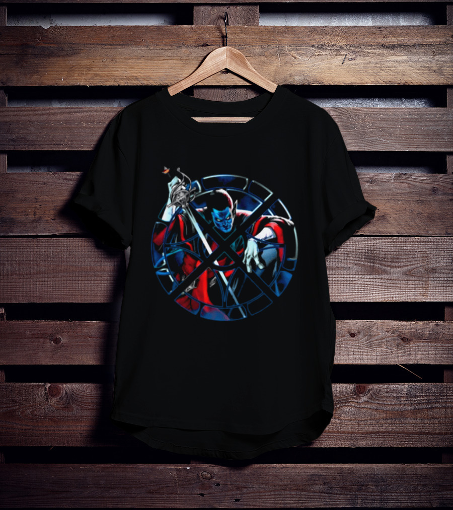 Vzn Shop Nightcrawler X Men Heroic Blue And Red Adventure T-Shirt