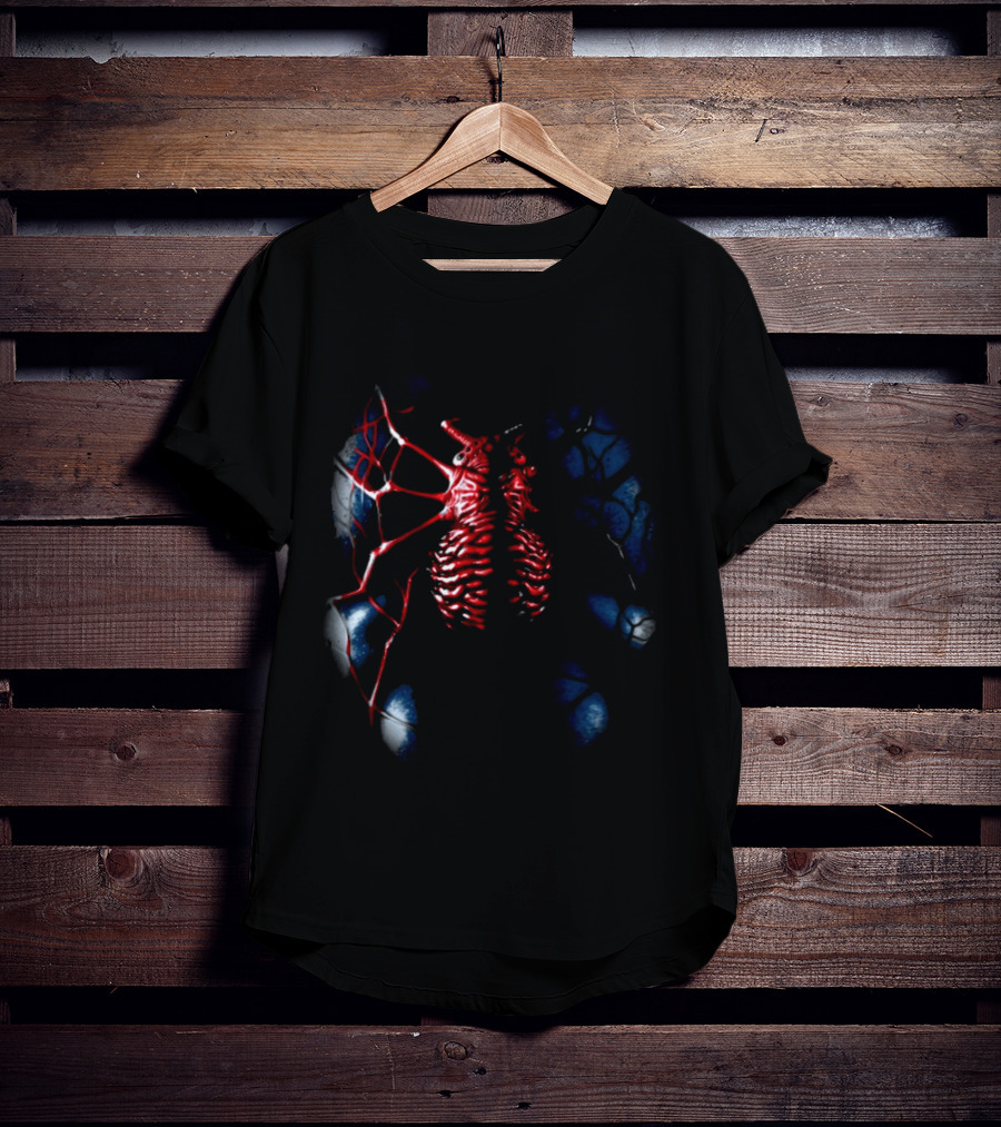 Vzn Shop Spiderman Venom Symbiote Ribcage Webbing T-Shirt
