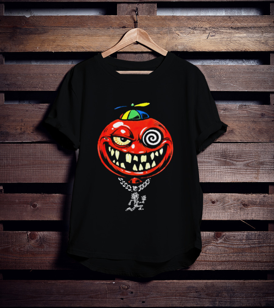 Wakko Exotics Store Bizerker 187 Spiral Hat Grinning Necklace T-Shirt