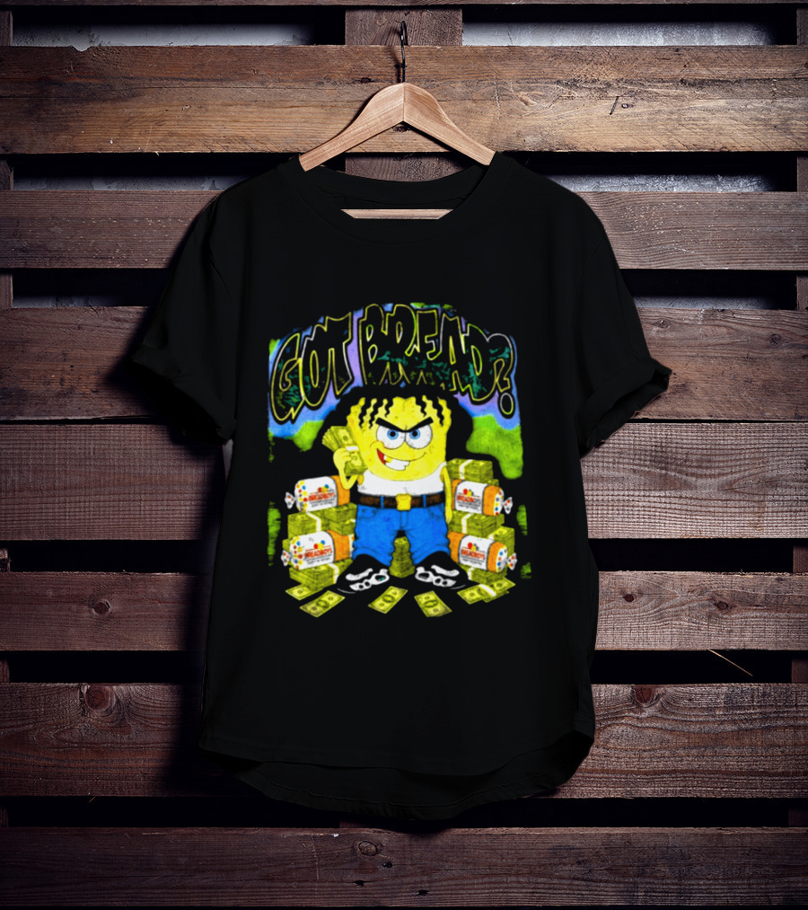 Wakko Exotics Store Whiteloaf Got Bread Black Character With Money Loaves T-Shirt