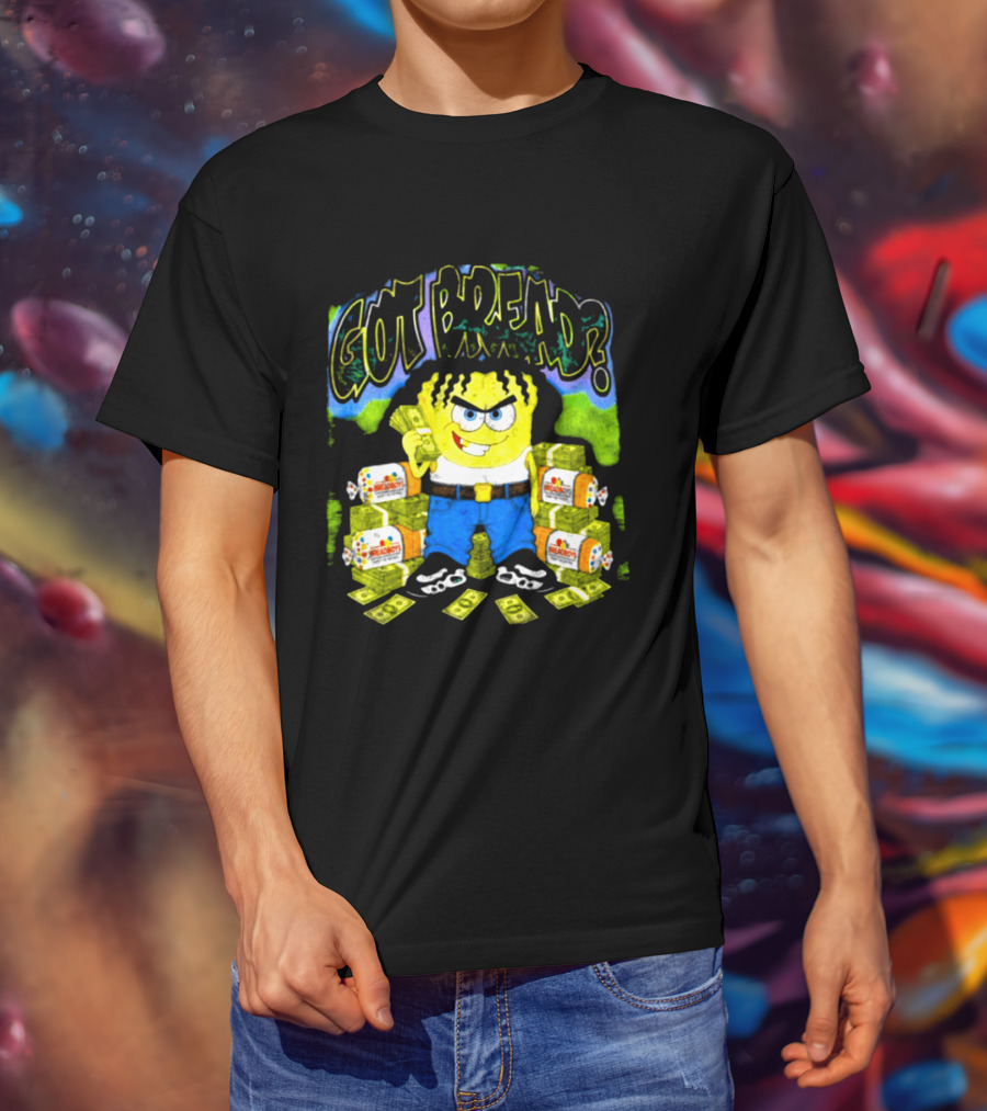 Wakko Exotics Store Whiteloaf Got Bread Black Character With Money Loaves T-Shirt
