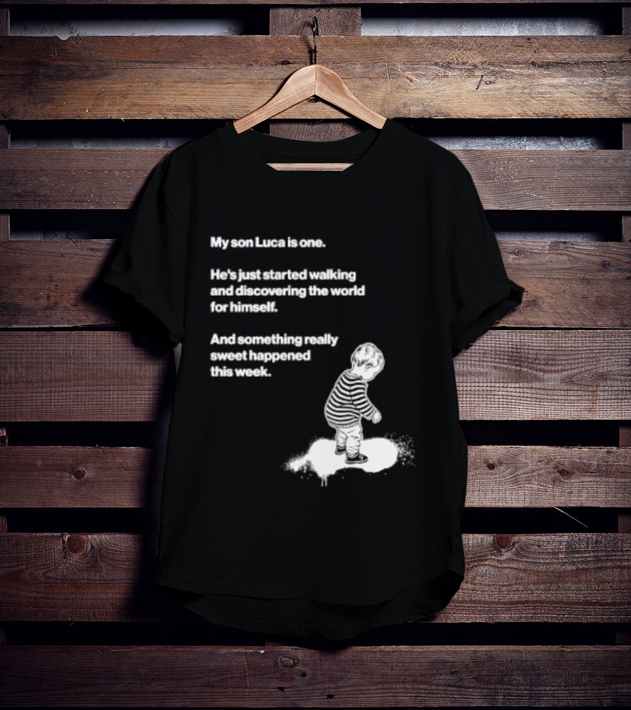 Luca Is One First Steps Adventure Exploring The World T-Shirt