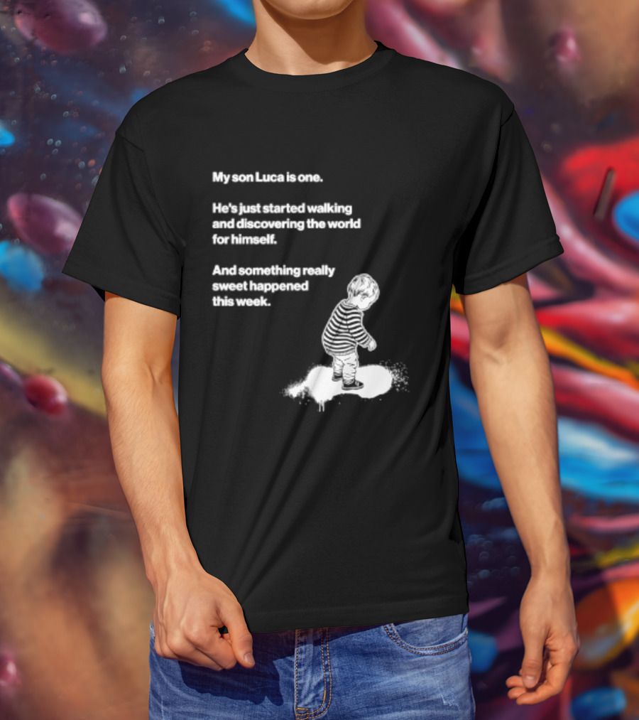 Luca Is One First Steps Adventure Exploring The World T-Shirt