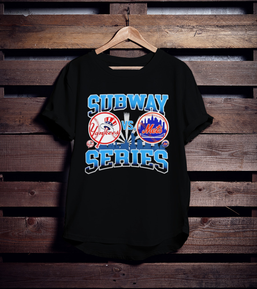 New York Yankees Vs Mets 2026 Subway Series Skyline T-Shirt