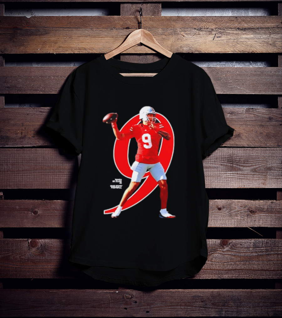 Ohio State Buckeyes Tavien St. Clair 9 NCAA Football Breakthrough Player T-Shirt