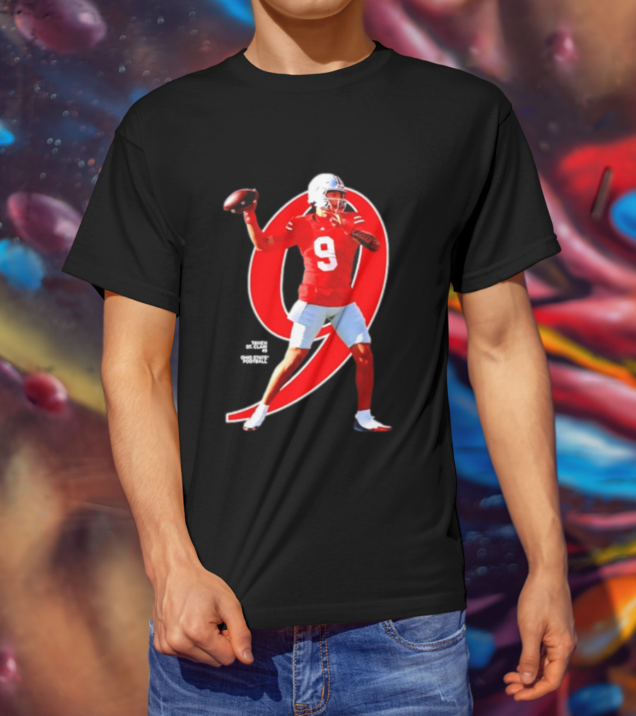 Ohio State Buckeyes Tavien St. Clair 9 NCAA Football Breakthrough Player T-Shirt