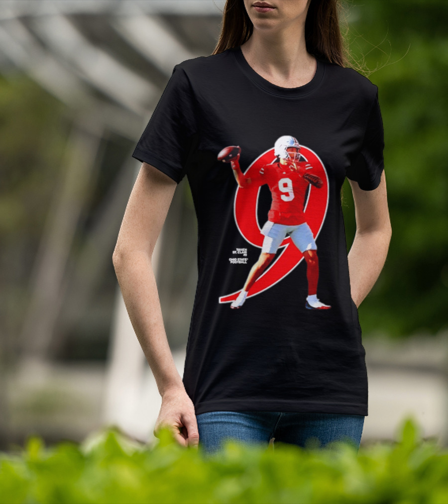 Ohio State Buckeyes Tavien St. Clair 9 NCAA Football Breakthrough Player T-Shirt