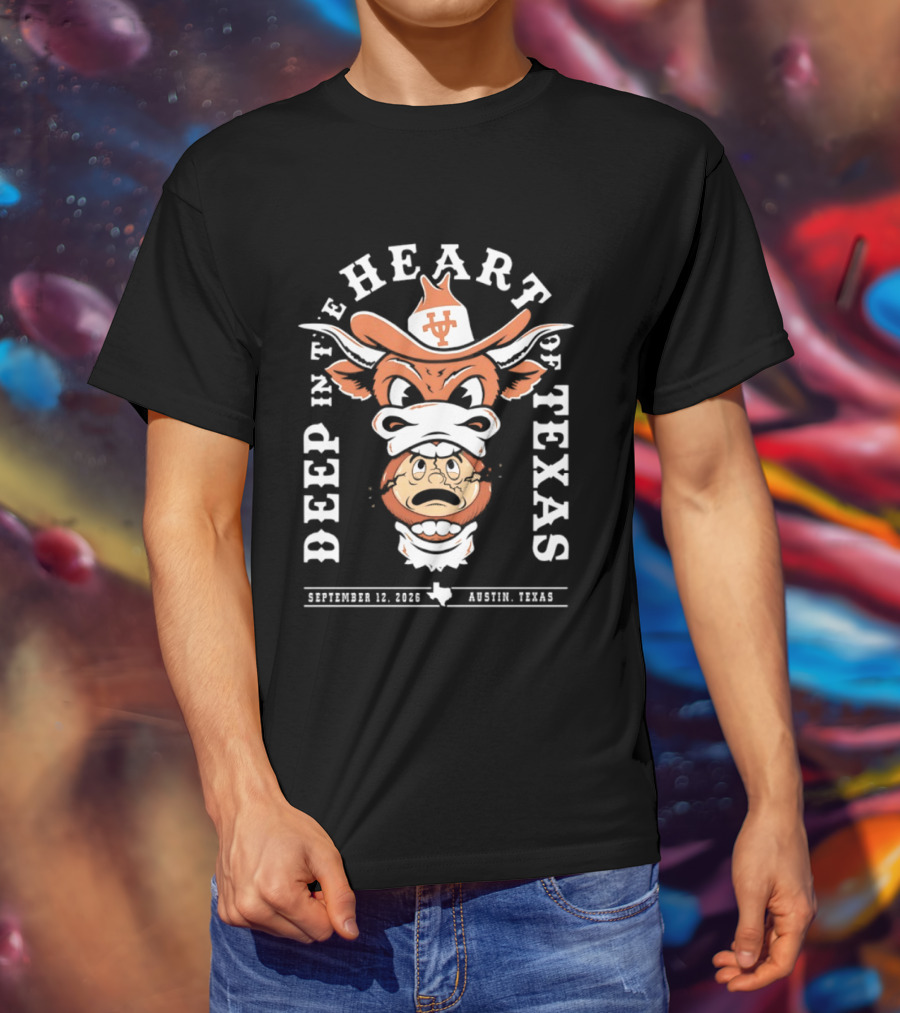 Texas Longhorns Mascot Deep In The Heart Of Texas September 10 2022 Austin Texas T-Shirt