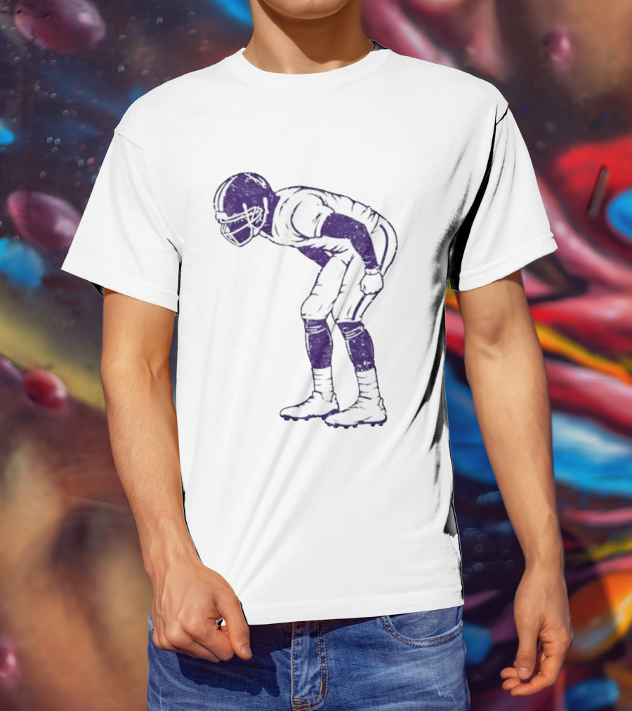 Warren Moon Minnesota Vikings Football Player Vintage Pose T-Shirt