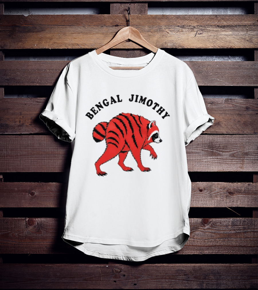 Cincinnati Bengals Bengal Jimothy Cartoon Raccoon T-Shirt