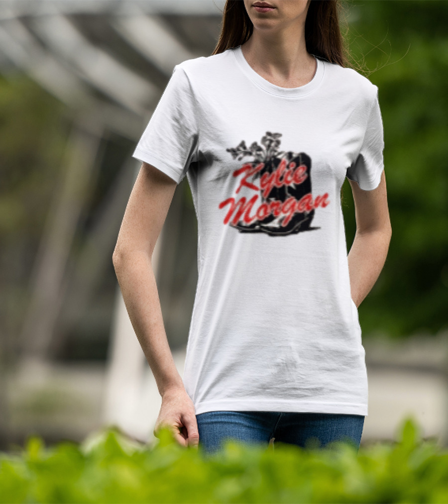Kylie Morgan 1 800 Dump Him Boots Roses T-Shirt