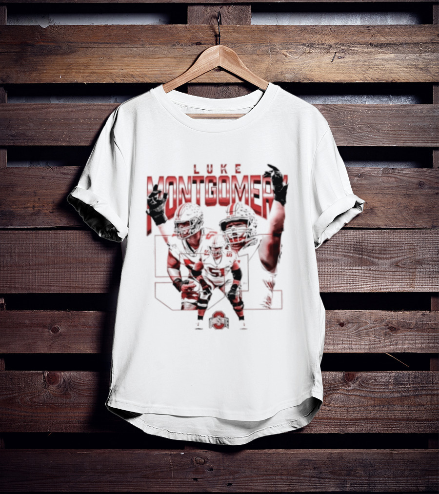 Luke Montgomery Ohio State Buckeyes 51 NCAA Football T-Shirt