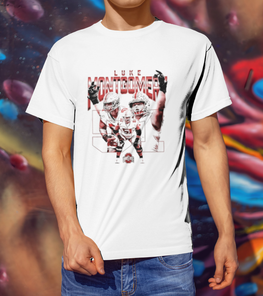 Luke Montgomery Ohio State Buckeyes 51 NCAA Football T-Shirt