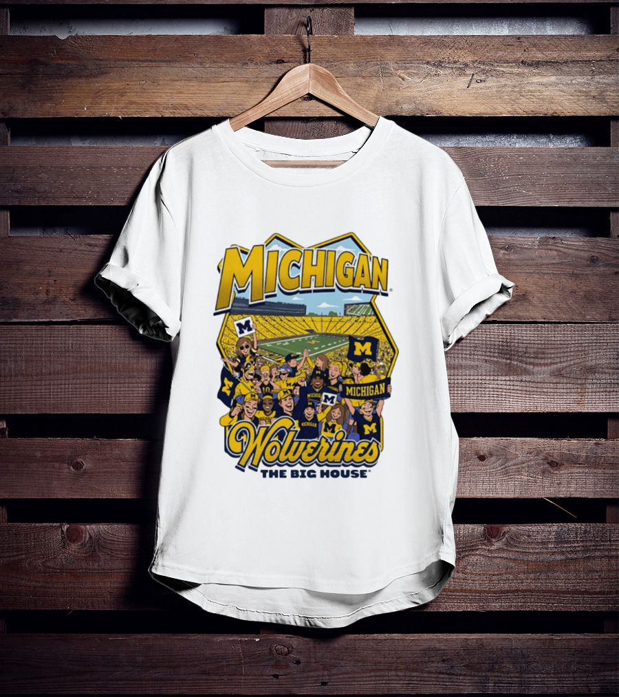 Michigan Wolverines The Big House 2026 Celebration Stadium Fans T-Shirt