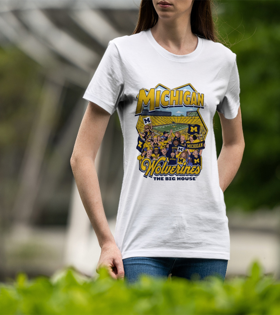 Michigan Wolverines The Big House 2026 Celebration Stadium Fans T-Shirt