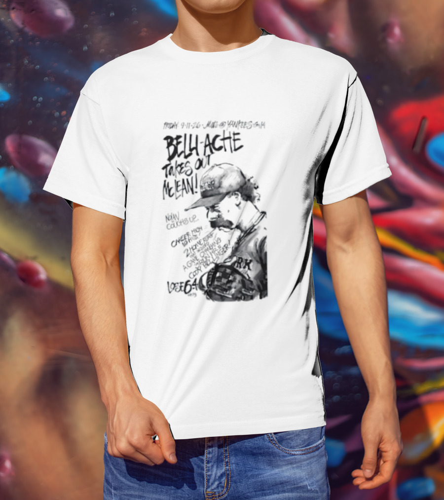 Belly Ache Takes Out McLean New York Mets Baseball T-Shirt