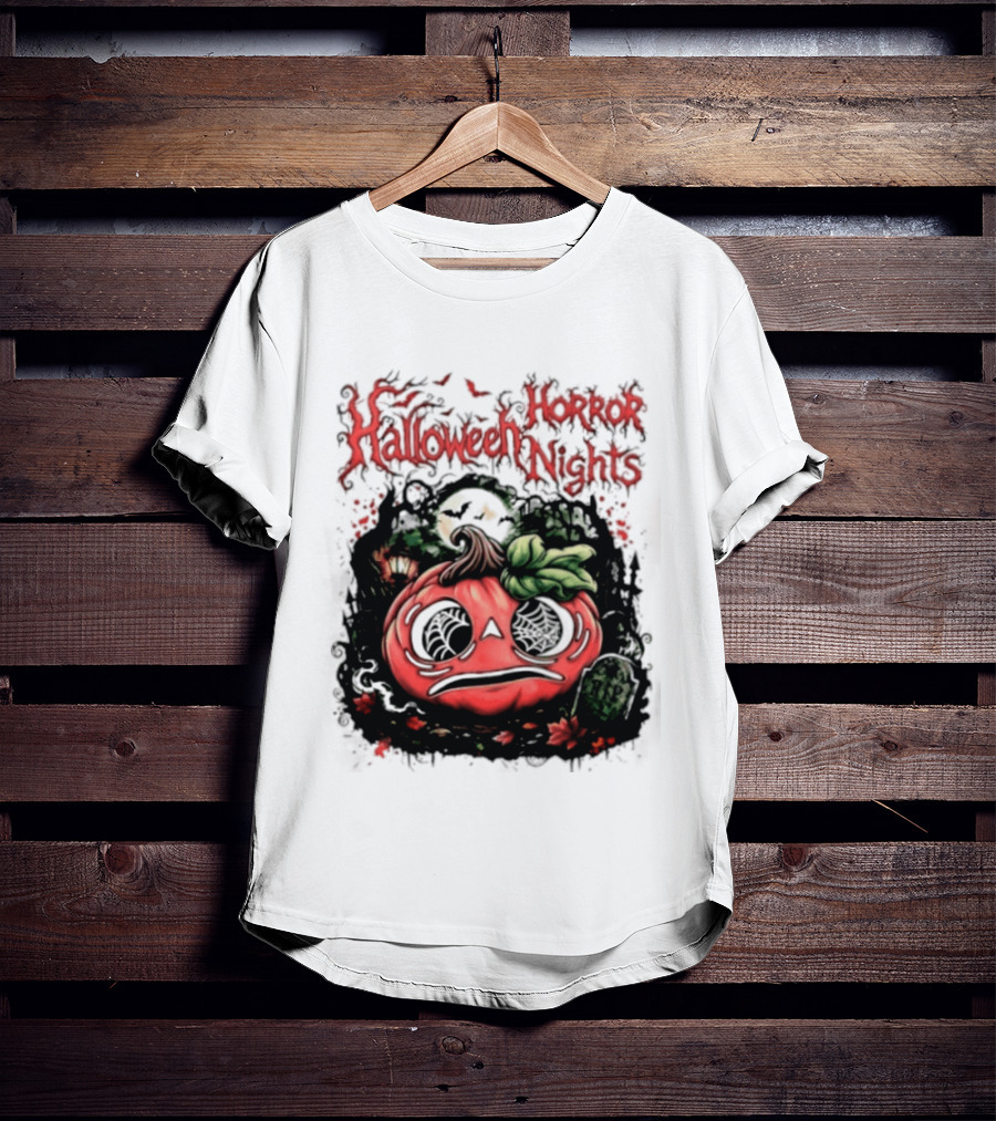 Halloween Horror Nights Pumpkin RIP Spooky T-Shirt