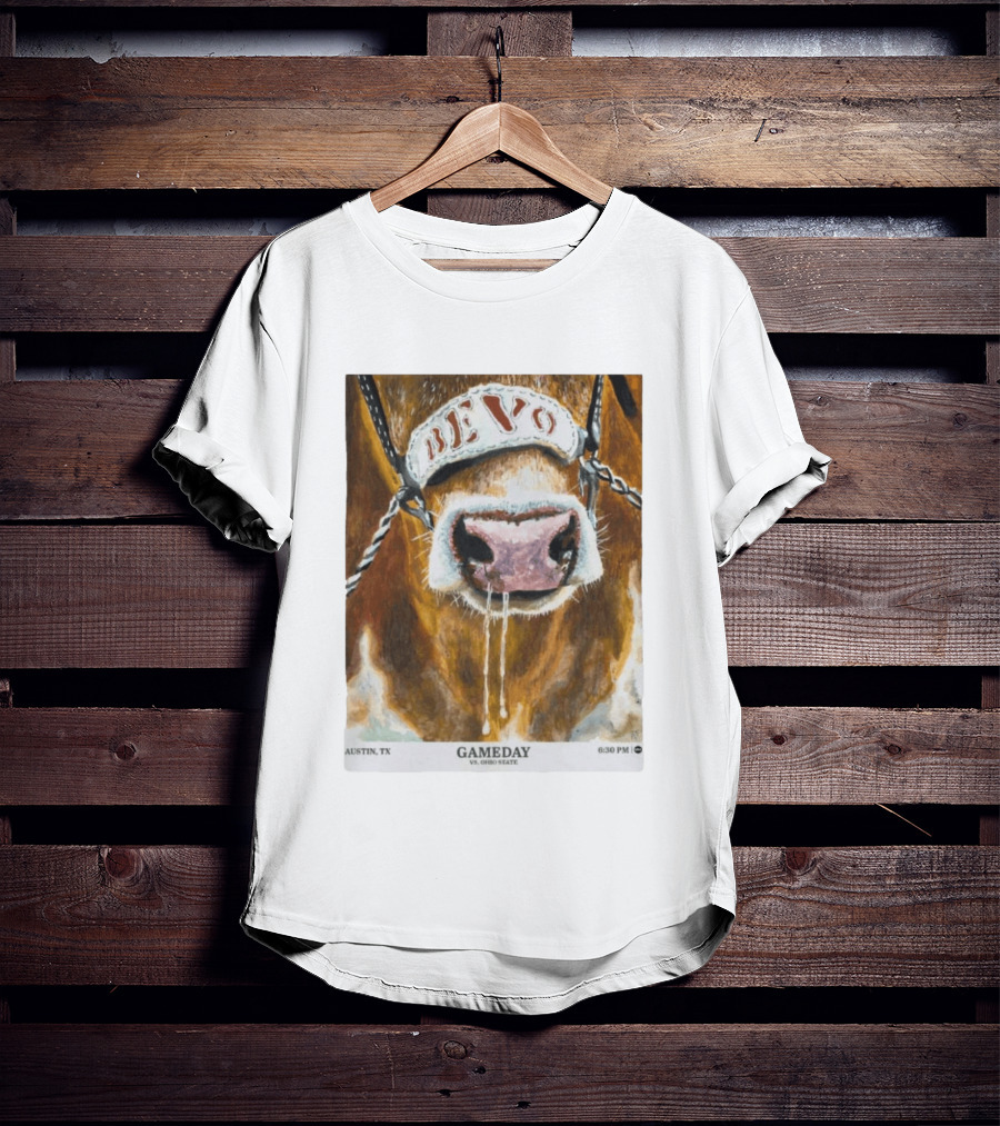 Texas Longhorns Bevo Vs Ohio State Austin TX Gameday 6:30 PM 2026 T-Shirt