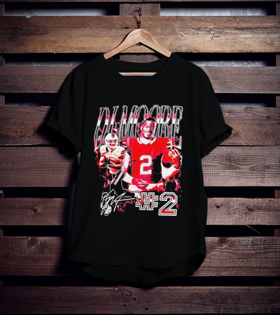 D. J. Moore #2 Buffalo Bills Football Player T-Shirt