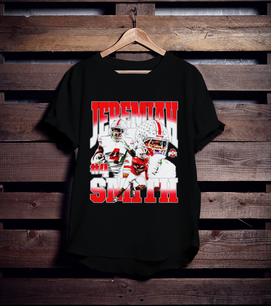 Jeremiah Smith Ohio State Buckeyes 4 NCAA Football Player T-Shirt